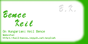 bence keil business card